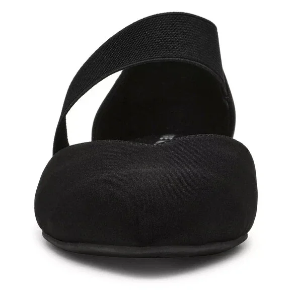 Anne Klein Obila Flats Women's US 7 Black Asymmetrical Strap Slip On HAWK3018 - Picture 10 of 14